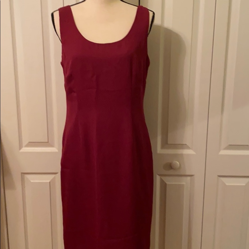 Danny & Nicole Dark plum sheath dress